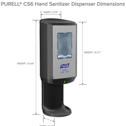 Purell CS6 Automatic Wall Mounted Hand Sanitizer Dispenser, Graphite (6524-01)