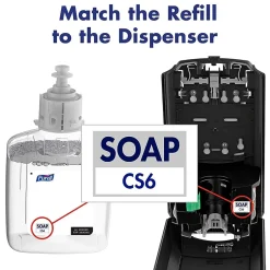 Purell HEALTHY SOAP Foaming Hand Soap Refill for CS6 Dispenser, 1200 ml, 2/Carton (6574-02)