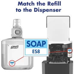 Purell HEALTHY SOAP Foaming Hand Soap Refill for ES8 Dispenser, 1200 ml, 2/Carton (7772-02)