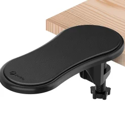 Purely E5620 Ergonomic Arm Rest/Elbow Support for Desk, 180° Adjustable Computer Desk Support Extender, Black (PARE5620)* Ergonomic Wrist Rests