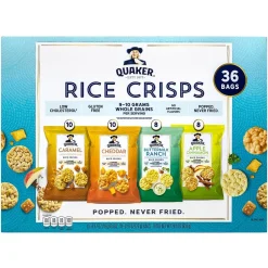 Variety Snack Packs<Quaker Rice Crisps Variety Pack, 36/Box (325-00013)