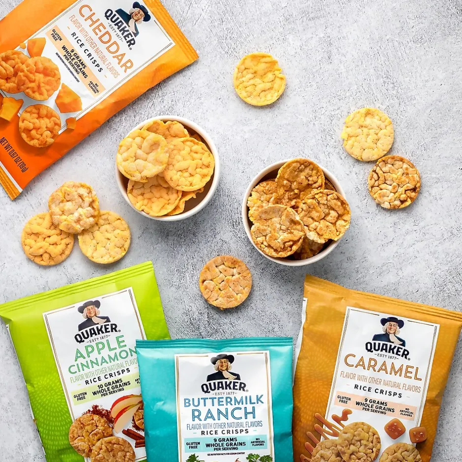 Variety Snack Packs<Quaker Rice Crisps Variety Pack, 36/Box (325-00013)