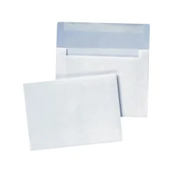 Quality Park Booklet Envelope 4 3/4" x 6 1/2", White, 100/Box (QUA36417)* Business