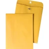 Quality Park Clasp & Moistenable Glue Kraft Catalog Envelope, 10 1/2" x 7 1/2", Brown, 100/Box (37875)* Catalog