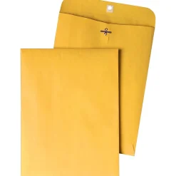 Quality Park Clasp & Moistenable Glue Nonstandard Kraft Catalog Envelope, 9" x 12", Brown, 100/Box (QUA43090)* Catalog