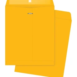 Quality Park Clasp Kraft Catalog Envelope, 12" x 10", Kraft, 100/Box (37895)* Catalog