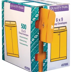 Quality Park Clasp Kraft Catalog Envelope, 6" x 9", Kraft, 500/Box (QUA37555)* Catalog