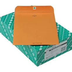 Quality Park Clasp Kraft Catalog Envelope, 9" x 12", Light Kraft, 100/Box (38190)* Catalog