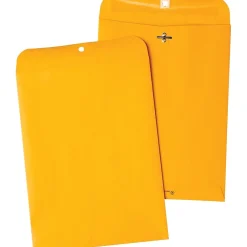 Quality Park Clasp Kraft Catalog Envelope, 9" x 12", Light Kraft, 100/Box (38190)* Catalog