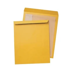 Quality Park Open End Kraft Catalog Envelopes, 12.5 x 18.5