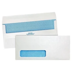 Quality Park Redi-Seal Security Tinted #10 Window Envelope, 4 1/8" x 9 1/2", White Wove, 500/Box (21418)* Security Tinted