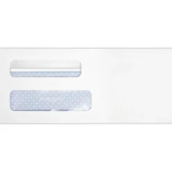 Quality Park Redi-Seal Self Seal Security Tinted #8 Double Window Envelope, 3 5/8" x 8 5/8", White Wove, 1000/Pack (24539-1000)* Security Tinted