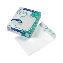 Quality Park Redi-Strip Catalog Envelopes, 10" x 13", White Wove, 100/Box (QUA44782)* Catalog