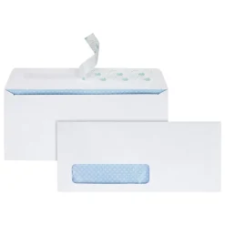 Quality Park Redi-Strip Self Seal #10 Window Envelope 4 1/8" x 9 1/2", White, 500/Box (QUA69222)* Window