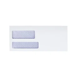 Quality Park Reveal-N-Seal Security Tinted #9 Double Window Envelopes, 3 7/8" x 8 7/8", White Wove, 500/Box (QUA67529)* Security Tinted