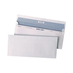 Quality Park Reveal-N-Seal Security Tinted #10 Business Envelopes, 4 1/8" x 9 1/2", White Wove, 500/Box (QUA67218)* Security Tinted