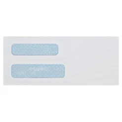 Quality Park Security Tinted #8 Double Window Envelope 3 5/8" x 8 5/8", White, 500/Box (QUA24532)* Security Tinted