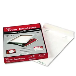 SURVIVOR Quality Park Tyvek Catalog Mailers, White, 10" x 13", 50/Box (R1582)* Catalog
