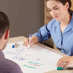 ® Anywhere™ Repositionable Dry-Erase Surface, Self-Adhesive Sheets, 3’ x 2’ (R85532) Dry Erase