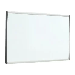 Hot Arc Cubicle Painted Steel Dry-Erase Whiteboard, Aluminum Frame, 2' x 1' (ARC2414) Dry Erase