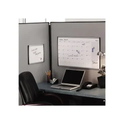 Hot Arc Cubicle Painted Steel Dry-Erase Whiteboard, Aluminum Frame, 2' x 1' (ARC2414) Dry Erase