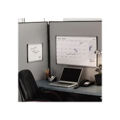 Clearance Arc Cubicle Painted Steel Dry-Erase Whiteboard, Aluminum Frame, 1' x 1' (ARC1411) Dry Erase