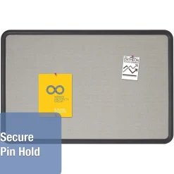 Discount Contour Fabric Bulletin Board, Black Frame, 2'H x 3'W (7693G) Bulletin