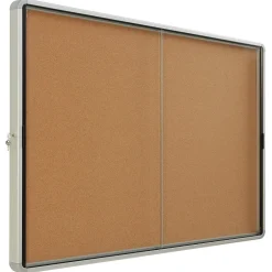 Cork Bulletin Board, Aluminum Frame, 5' x 3' (EISC3956) Bulletin