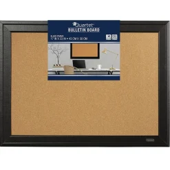 New Cork Bulletin Board, Black Frame, 23'' x 17'' (79281) Bulletin