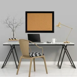 New Cork Bulletin Board, Black Frame, 23'' x 17'' (79281) Bulletin