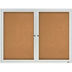 Discount Cork Enclosed Board, Aluminum Frame, 3'H x 4'W (2364) Bulletin