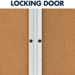 Discount Cork Enclosed Board, Aluminum Frame, 3'H x 4'W (2364) Bulletin