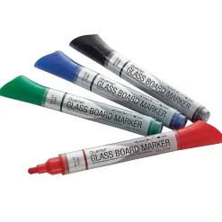 Quartet Glass Board Dry Erase Markers, Bullet Tip, Assorted, 4/Pack (79552) Best