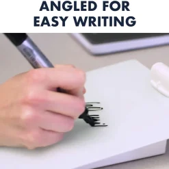 New Glass Dry-Erase Desktop Easel, White Surface, Frameless, 9