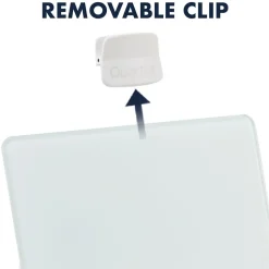 New Glass Dry-Erase Desktop Easel, White Surface, Frameless, 9