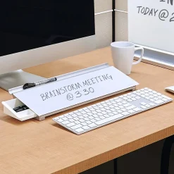 Hot Glass Dry-Erase Whiteboard, 0.5' x 1.5' (GDP186) Dry Erase