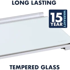 Hot Glass Dry-Erase Whiteboard, 0.5' x 1.5' (GDP186) Dry Erase