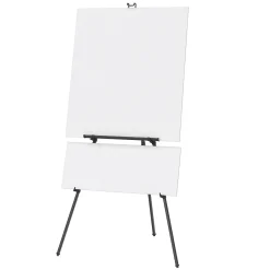 Best Heavy Duty Display Easel, 66", Black Aluminum (56E) Dry Erase