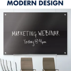 Sale Infinity Magnetic Glass Dry-Erase Whiteboard, Black, 3' x 2' (G3624B) Dry Erase