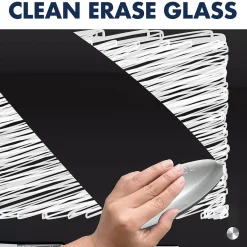 Sale Infinity Magnetic Glass Dry-Erase Whiteboard, Black, 3' x 2' (G3624B) Dry Erase