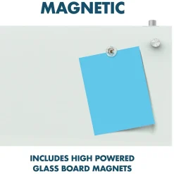 Clearance Infinity Magnetic Glass Cubicle Dry-Erase Whiteboard, 2.5' x 2' (PDEC1830) Dry Erase