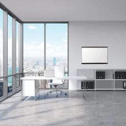 Best Magnetic Dry-Erase Whiteboard, Mahogany Finish and Aluminum Frame, 2' x 3' Dry Erase