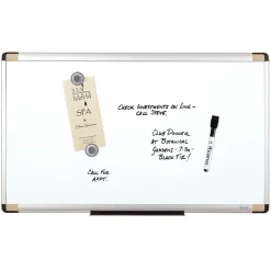 New ® Magnetic Dry-Erase Whiteboard, Aluminum Frame, 2 1/2'W x 1 1/2'H (48101) Dry Erase