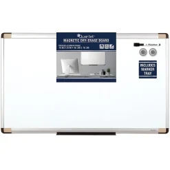 New ® Magnetic Dry-Erase Whiteboard, Aluminum Frame, 2 1/2'W x 1 1/2'H (48101) Dry Erase