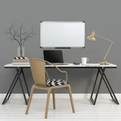 New ® Magnetic Dry-Erase Whiteboard, Aluminum Frame, 2 1/2'W x 1 1/2'H (48101) Dry Erase