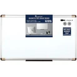New ® Magnetic Dry-Erase Whiteboard, Aluminum Frame, 2 1/2'W x 1 1/2'H (48101) Dry Erase