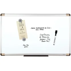 New ® Magnetic Dry-Erase Whiteboard, Aluminum Frame, 2 1/2'W x 1 1/2'H (48101) Dry Erase