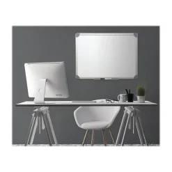 Magnetic Painted Steel Dry-Erase Whiteboard, Metal Frame, 17