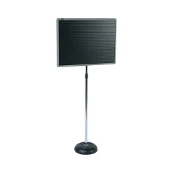 Pedestal Magnetic Letter Board, Gray Frame, 2' x 1.5' (7921M) Bulletin