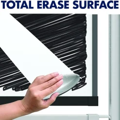 Best Prestige 2 Magnetic Mobile Presentation Whiteboard Easel, 6' x 4' (ECM64P2) Dry Erase